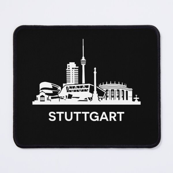 Item preview, Stuttgart Skyline Silhouette White designed and sold by strixvariaart.