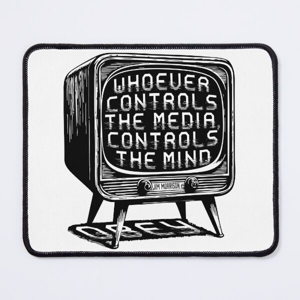 Item preview, Whoever Controls the Media, Controls the Mind -Jim Morrison designed and sold by LetMeTellYouWhy.