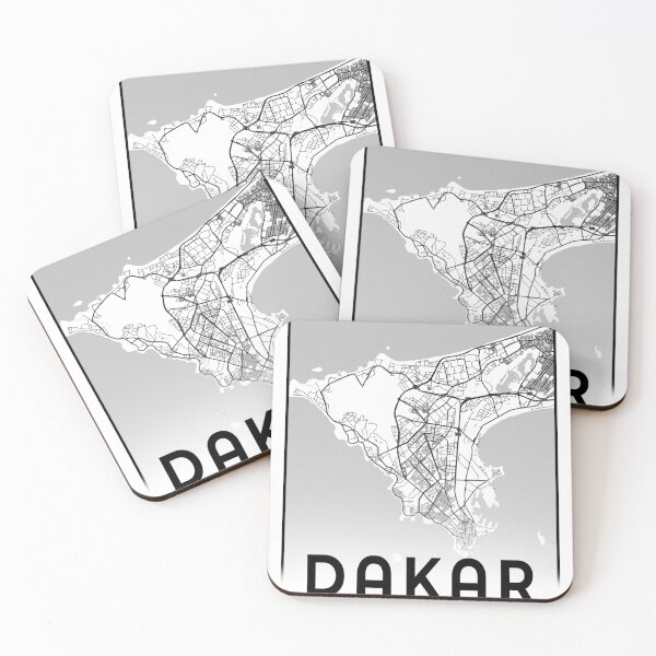 Item preview, The Map Of Dakar designed and sold by sheribu.