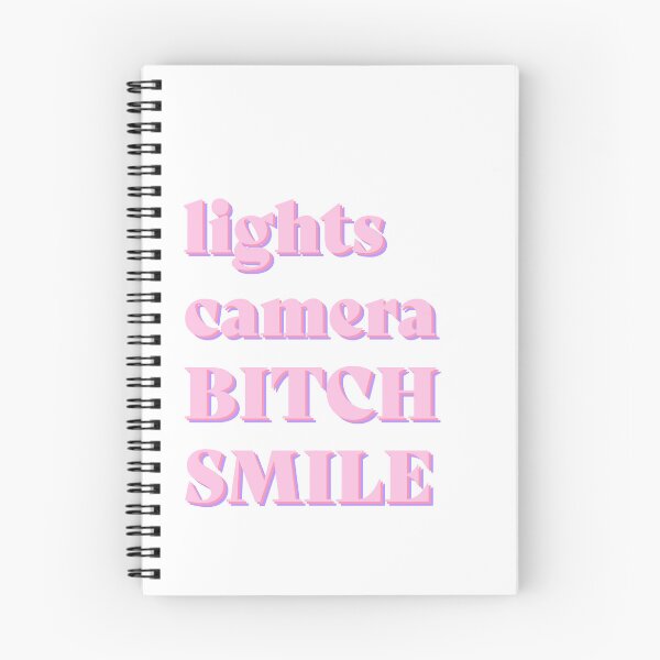 Item preview, lights camera bitch smile designed and sold by Abbie's Prints.