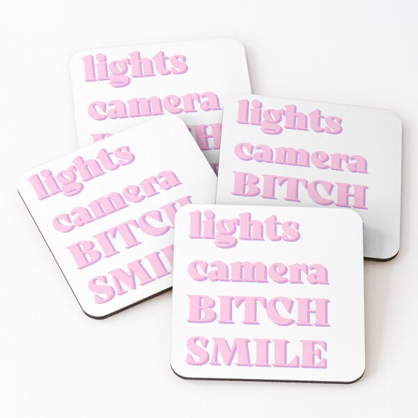Item preview, lights camera bitch smile designed and sold by Abbie's Prints.
