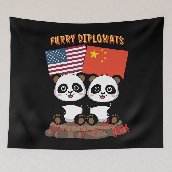 Item preview, FURRY DIPLOMATS CHINESE PANDAS IN AMERICAN ZOO  designed and sold by justyna-s28.
