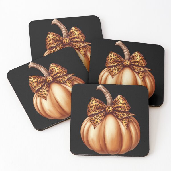 Item preview, Glamour Pumpkin with Leopard Print Bow designed and sold by inksavvystudio.