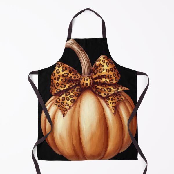 Item preview, Glamour Pumpkin with Leopard Print Bow designed and sold by inksavvystudio.