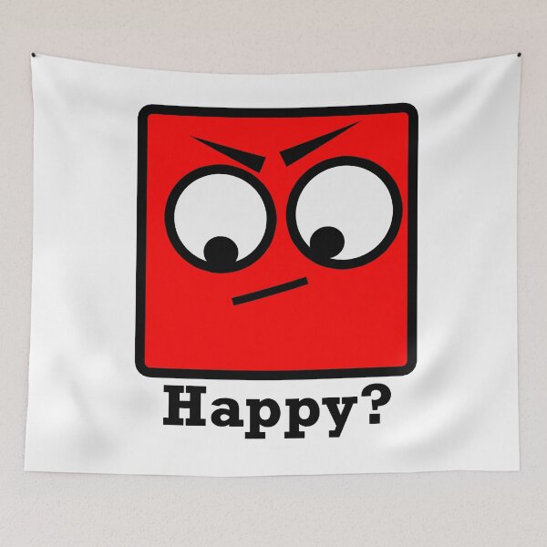 Item preview, Red Happy Face designed and sold by HelpfulMonsters.