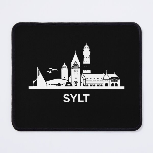 Item preview, Sylt Skyline Silhouette White designed and sold by strixvariaart.