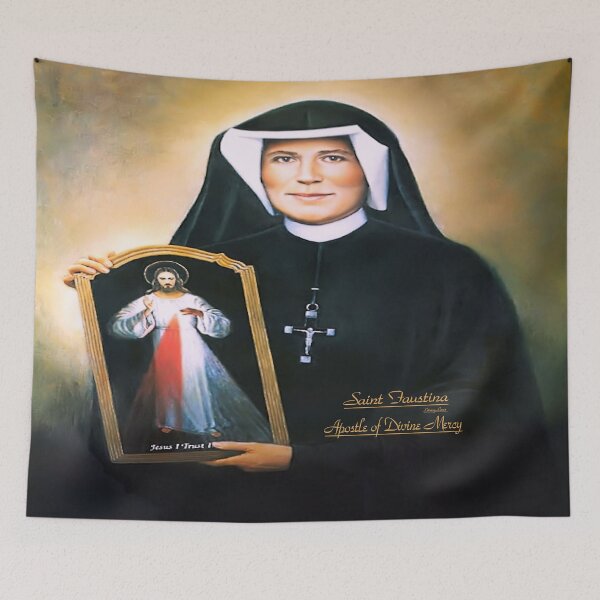 Item preview, Saint Faustina with Divine Mercy designed and sold by LitanyLane.