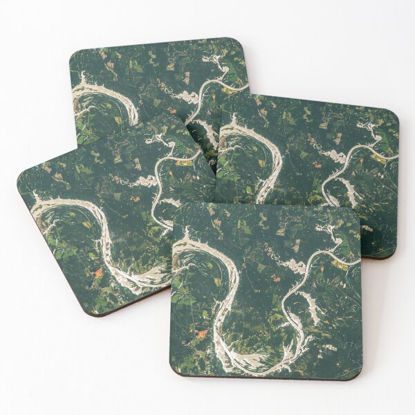 Item preview, Sunglint on Alabama River – Stunning ISS Space Photography designed and sold by Steven's Space.