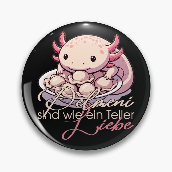 Item preview, Axolotl Pelmeni Plate Love Gift designed and sold by Pineapple-Tree.