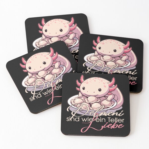 Item preview, Axolotl Pelmeni Plate Love Gift designed and sold by Pineapple-Tree.