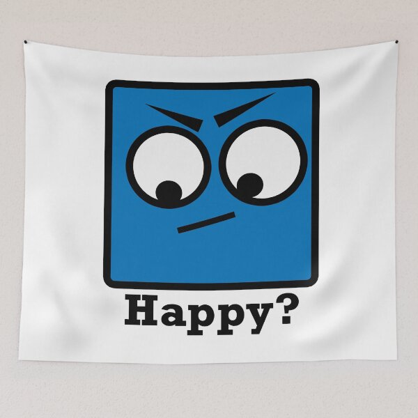 Item preview, Blue Happy Face designed and sold by HelpfulMonsters.