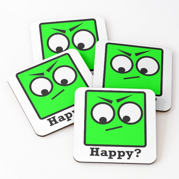 Item preview, Green Happy Face designed and sold by HelpfulMonsters.