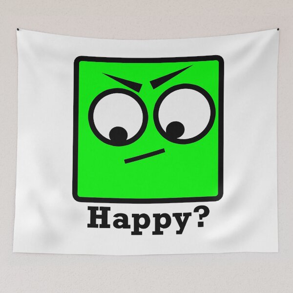 Item preview, Green Happy Face designed and sold by HelpfulMonsters.