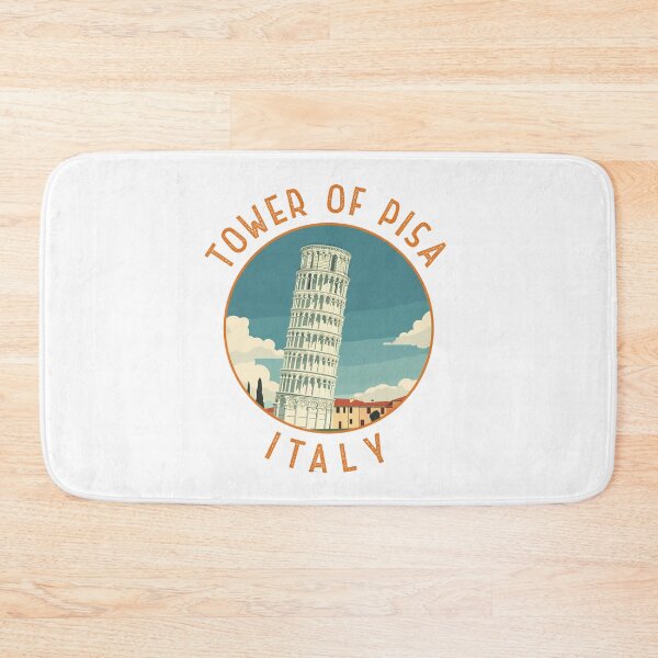Item preview, Tower of Pisa Italy Retro Distressed Circle designed and sold by KrisSidDesigns.