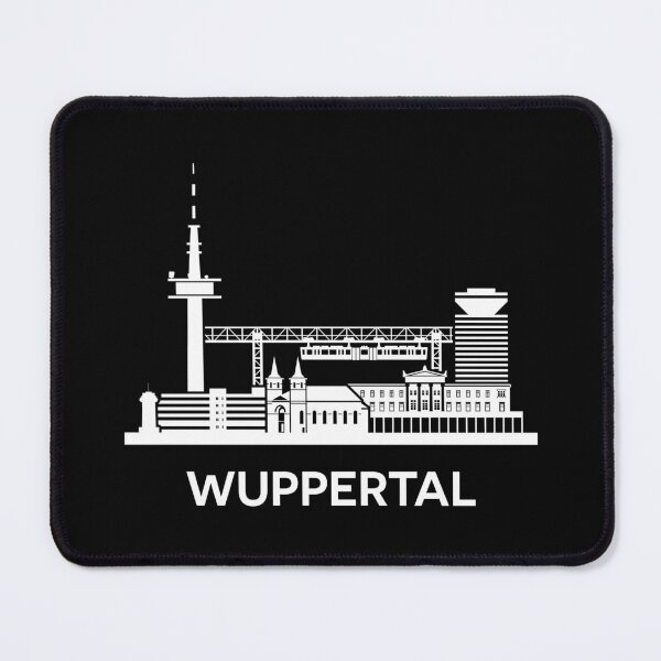 Item preview, Wuppertal Skyline Silhouette White designed and sold by strixvariaart.