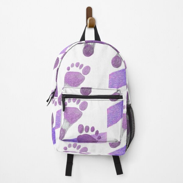 Item preview, cute purple soft footsteps in the sand designed and sold by super_shimizu.