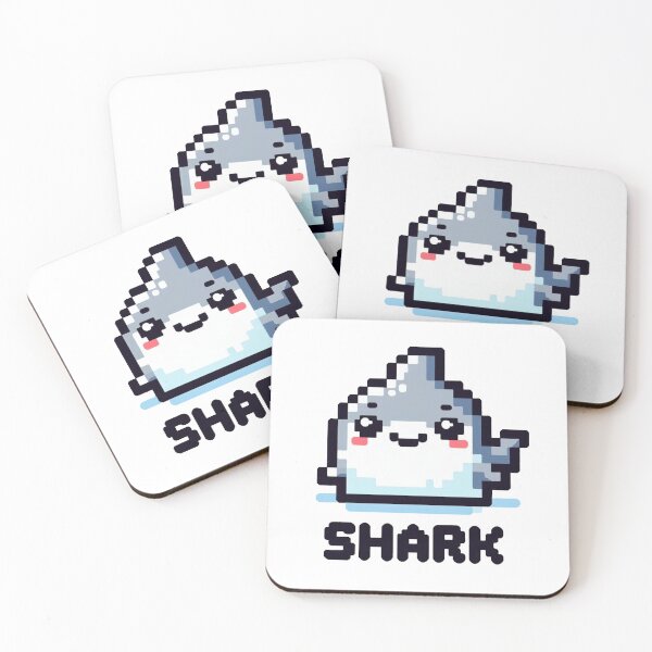 Item preview, Happy Pixel Shark designed and sold by Shadowshop07.