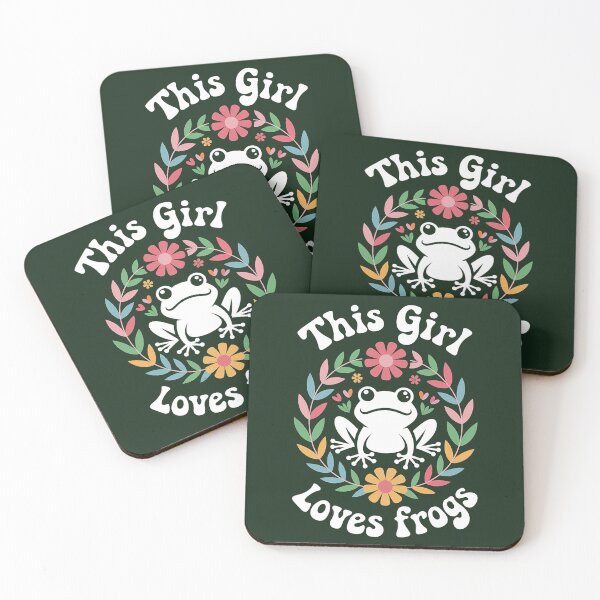 Item preview, Frog lover girl - girly floral cute kawaii froggy toadstool forest goblincore nature woods woodland designed and sold by Fantasy Cache.