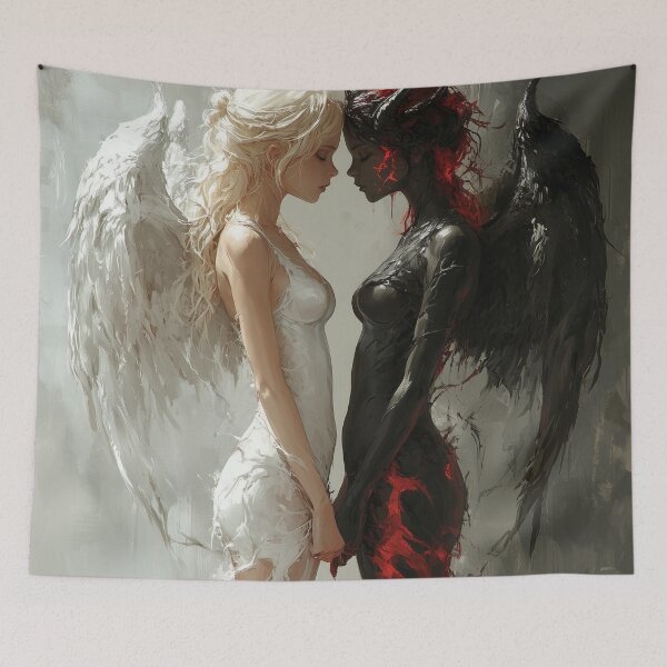 Item preview, Angel and Demon designed and sold by CursedbyLilith.