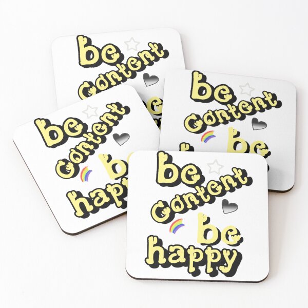 Item preview, Be content, be happy designed and sold by Daofa.