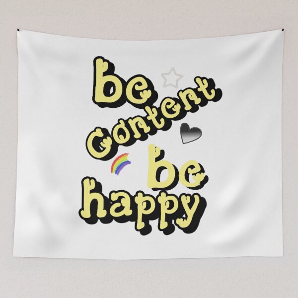 Item preview, Be content, be happy designed and sold by Daofa.
