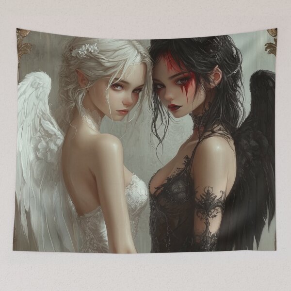 Item preview, Angel and Demon designed and sold by CursedbyLilith.