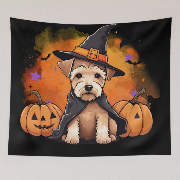 Item preview, Lakeland Terrier Halloween Wizard Dog – Adorable Lakeland Terrier in Wizard Costume for Halloween designed and sold by GoodyPaws.