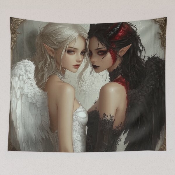 Item preview, Angel and Demon designed and sold by CursedbyLilith.