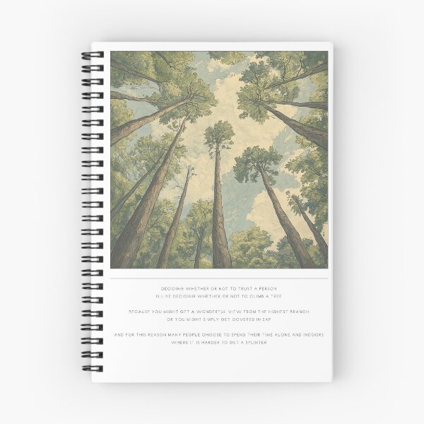 Item preview, Treetop Quote on Trust designed and sold by ByGraphicGems.