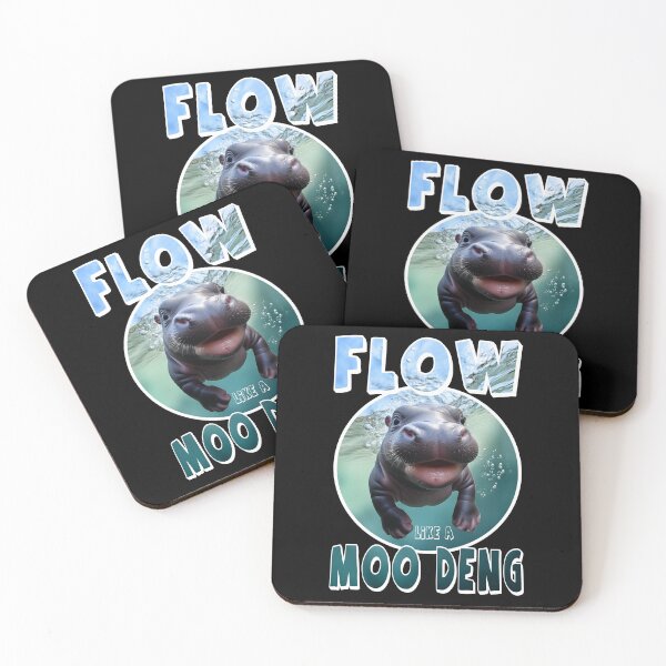 Item preview, Funny Moo Deng flow designed and sold by PetsArt.