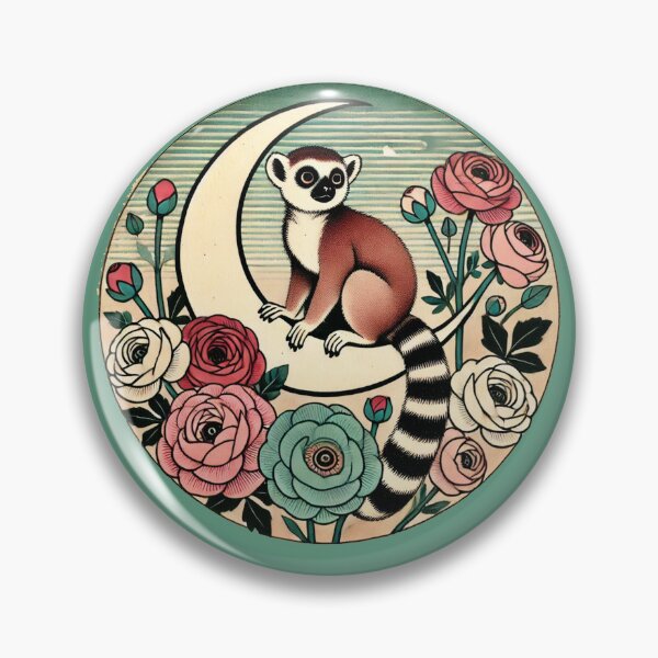 Item preview, Floral Lemur designed and sold by FrictionMaxxing.
