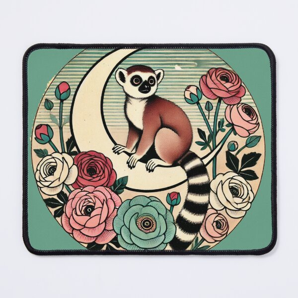 Item preview, Floral Lemur designed and sold by FrictionMaxxing.