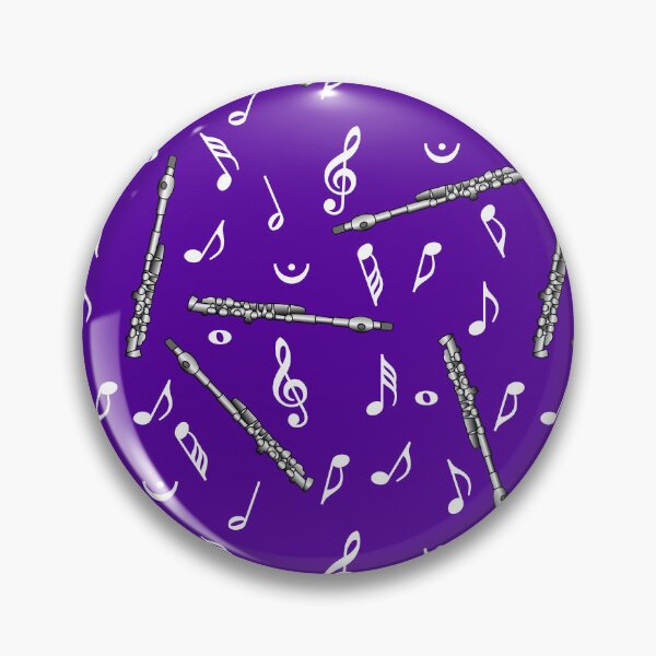 Item preview, White Music Note Pattern Purple designed and sold by BartholGraphics.