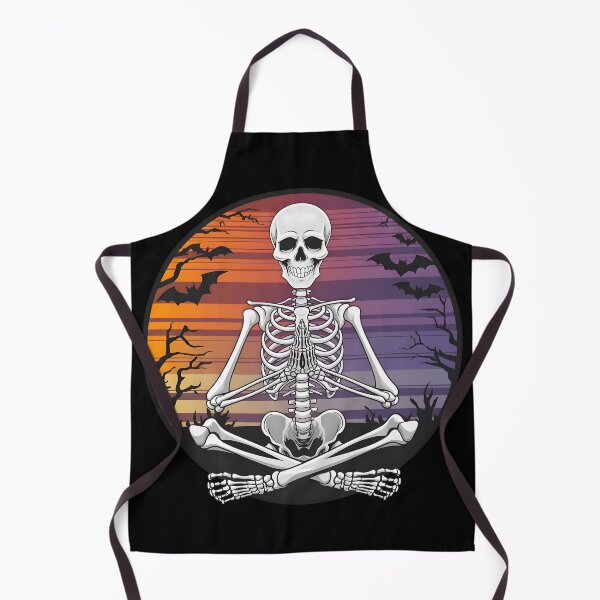 Item preview, anime meditating skeleton designed and sold by NextDoorShoop.