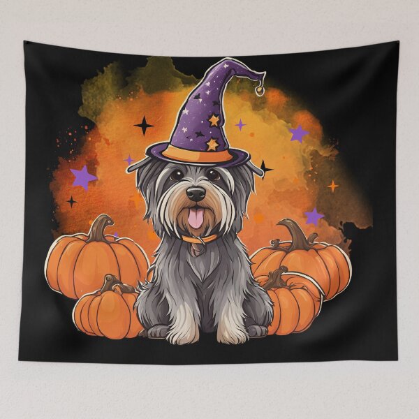Item preview, Skye Terrier Halloween Wizard Dog – Adorable Skye Terrier in Wizard Costume for Halloween designed and sold by GoodyPaws.