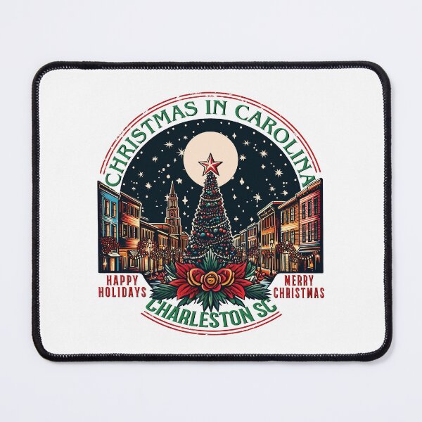 Aperçu de l'œuvre Noël en Caroline Charleston SC créée et vendue par MuttsDesigns.