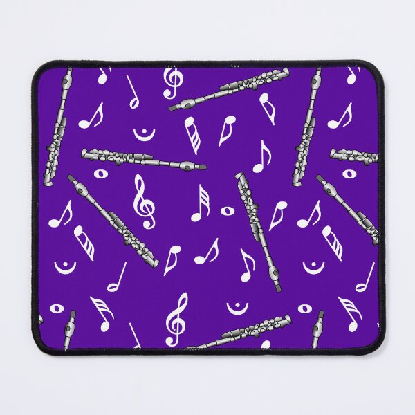 Item preview, White Music Note Pattern Purple designed and sold by BartholGraphics.