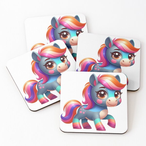 Item preview, cartoonish colored horse designed and sold by GeneralDaily.