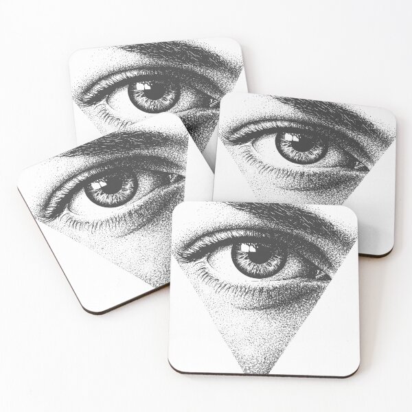 Item preview, eye black and white dotwork designed and sold by shafranietz.