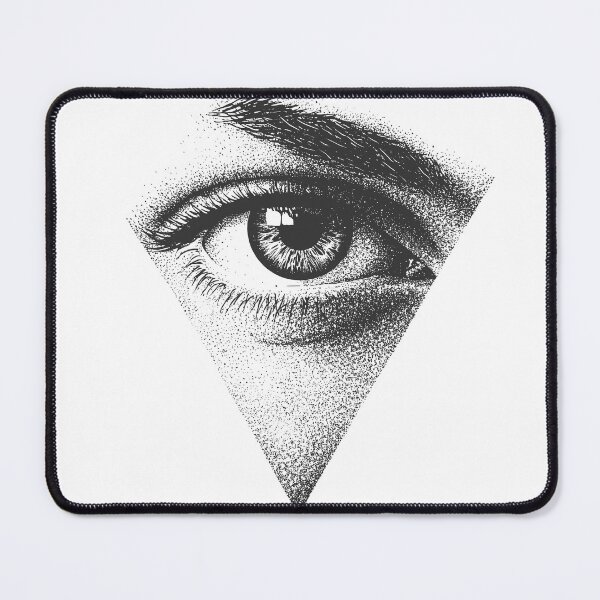 Item preview, eye black and white dotwork designed and sold by shafranietz.