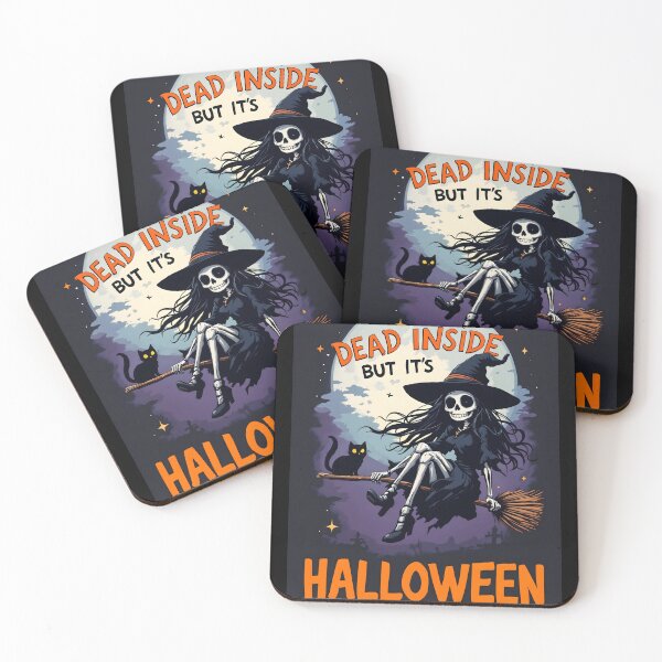 Item preview, Witchy Vibe: Dead inside but it's halloween designed and sold by blackbean21.