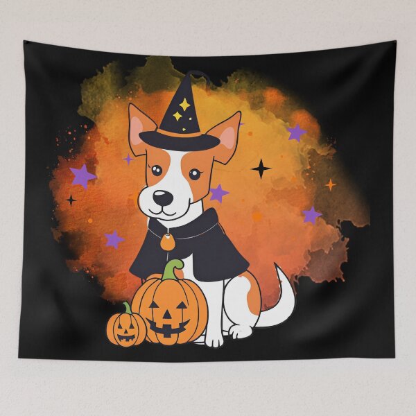 Item preview, Jack Russell Terrier Halloween Wizard Dog – Adorable Jack Russell in Wizard Costume for Halloween designed and sold by GoodyPaws.