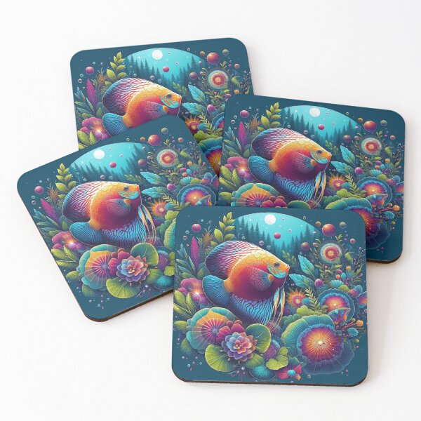 Item preview, Round and Radiant: The Elegant Discus Fish designed and sold by communedesigns.