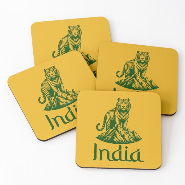 Item preview, INDIA - Green - National Animal Royal Bengal Tiger - Cultural Pride designed and sold by Darling DeDe.