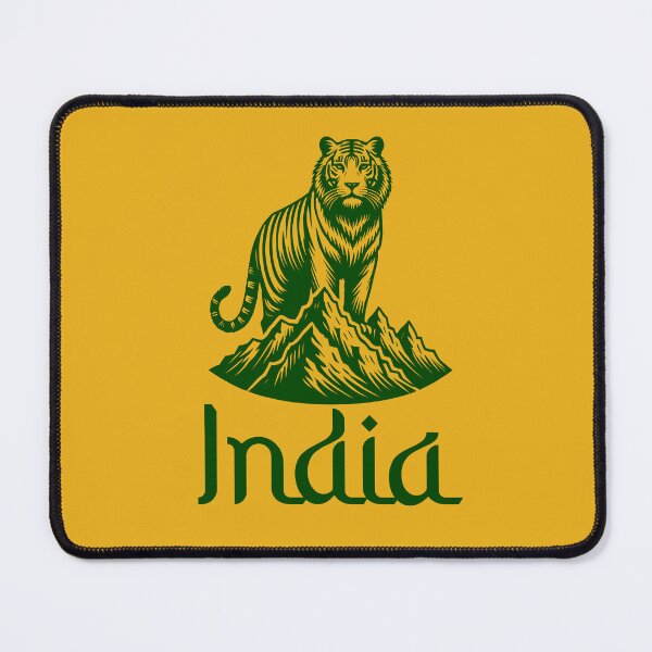 Item preview, INDIA - Green - National Animal Royal Bengal Tiger - Cultural Pride designed and sold by Darling DeDe.