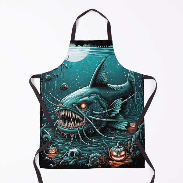 Item preview, Ominous Monster Catfish - Halloween Gothic Scene designed and sold by EcoArtShop.