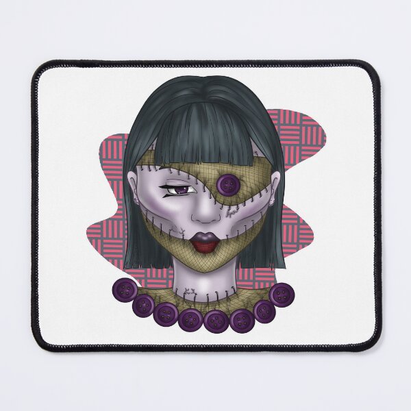 Item preview, Hybrid rag and porcelain stitched doll designed and sold by AssortedDrawings.