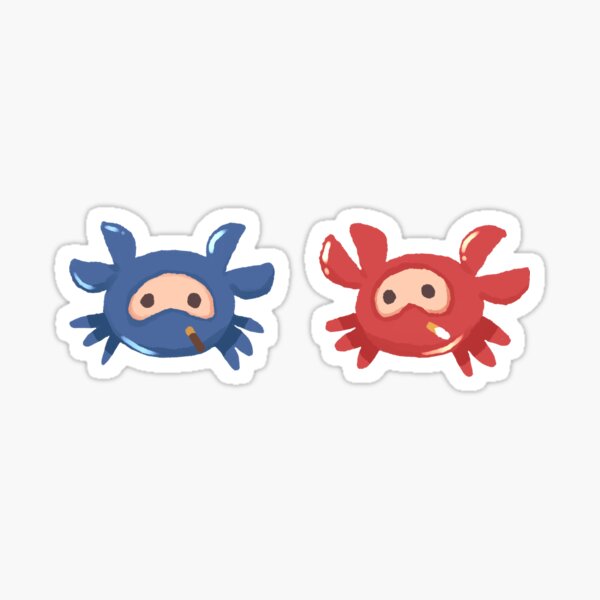 RED & BLU Spycrab Stickers Sticker