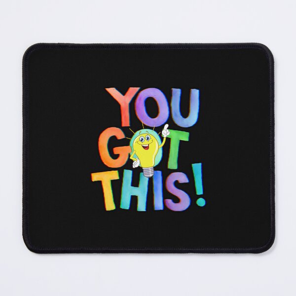 Item preview, "You Got This" inspirational, motivational, encouraging, bright colors, light bulb moment designed and sold by karinasalwaszka.