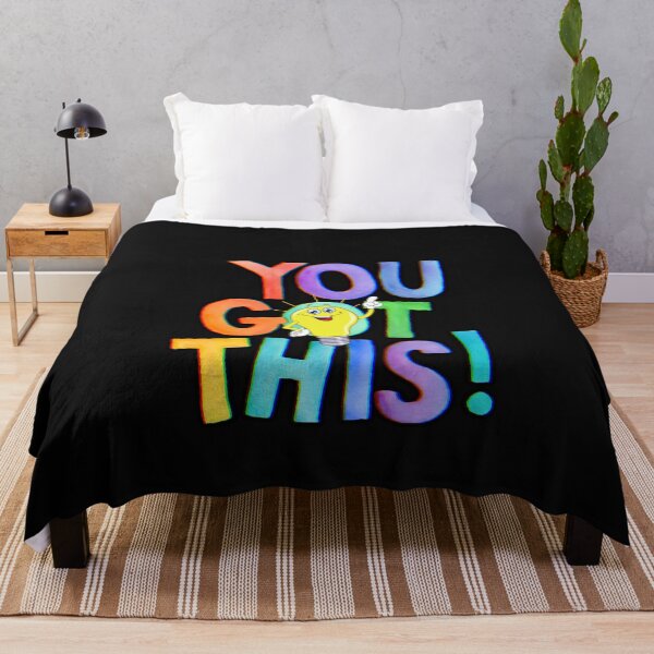 Item preview, "You Got This" inspirational, motivational, encouraging, bright colors, light bulb moment designed and sold by karinasalwaszka.